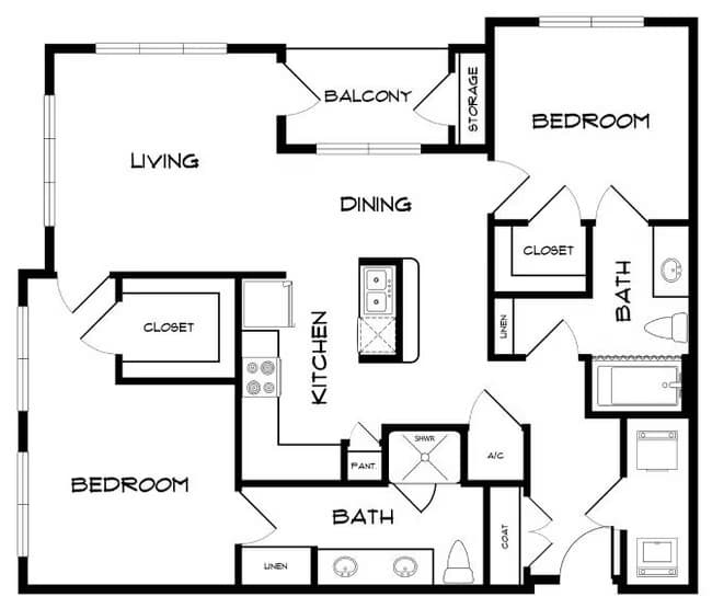 Unit 2312 2312 floor plan