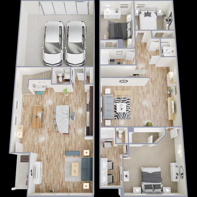 Unit 7412 7413 floor plan