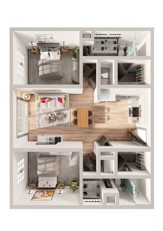 B2R 4-4-2206 floor plan