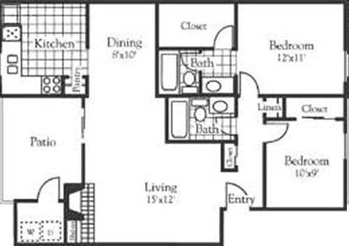Unit 1609 1609 floor plan