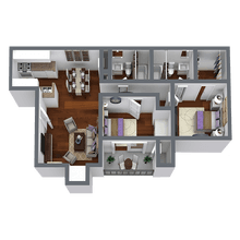 2 Bedroom, 2 Bathroom 883 SQFT 2014 floor plan