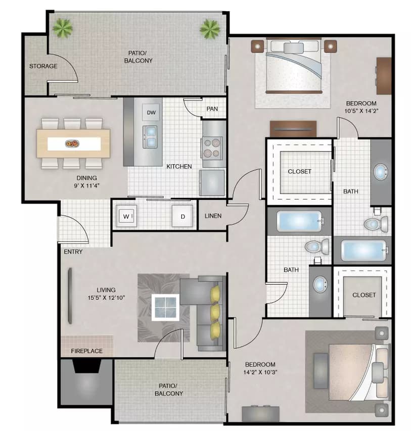 B2 2048 floor plan