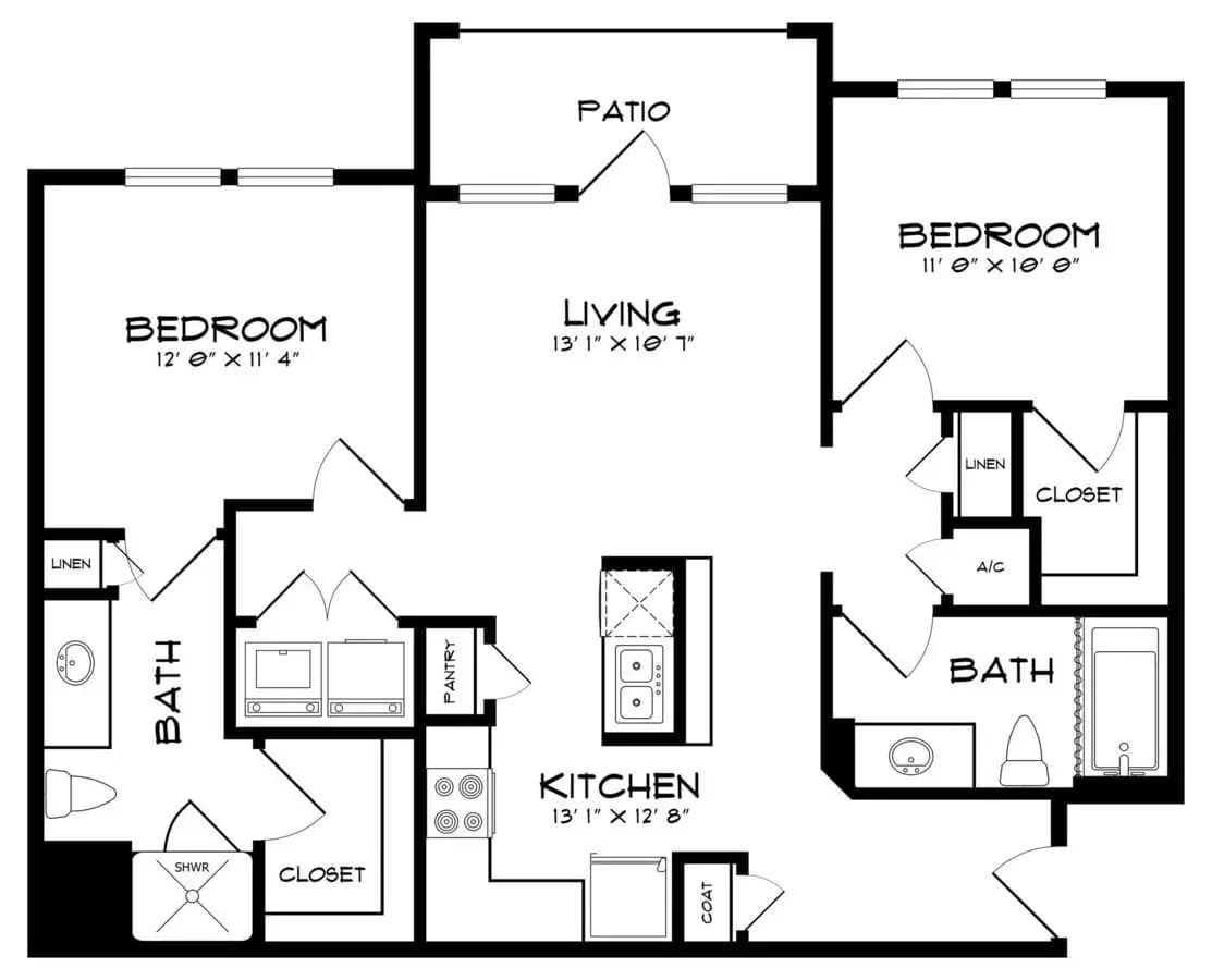 B1 313 floor plan