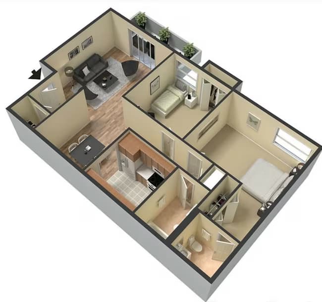 Unit 512-D-16 512-D-16 floor plan