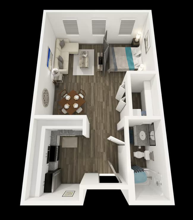 Studio • 1 Bath 1318 floor plan