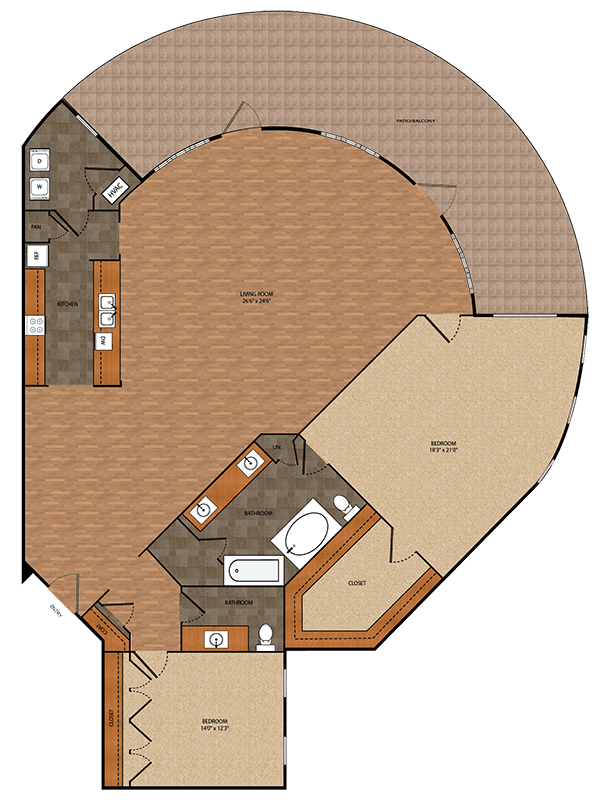 Unit 1301 1301 floor plan