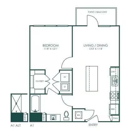 Unit 4105 6215 floor plan