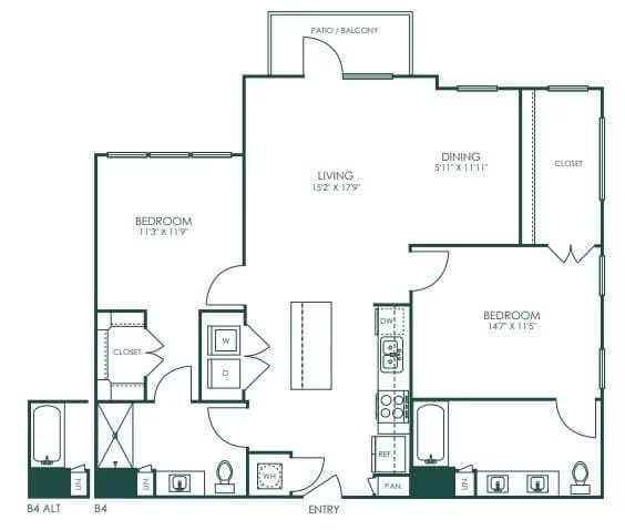 Unit 4302 4302 floor plan