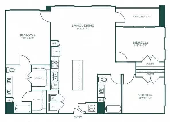 Unit 2201 1302 floor plan