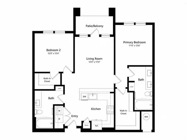 Unit 1314 1314 floor plan