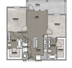 B1.1 1249 floor plan