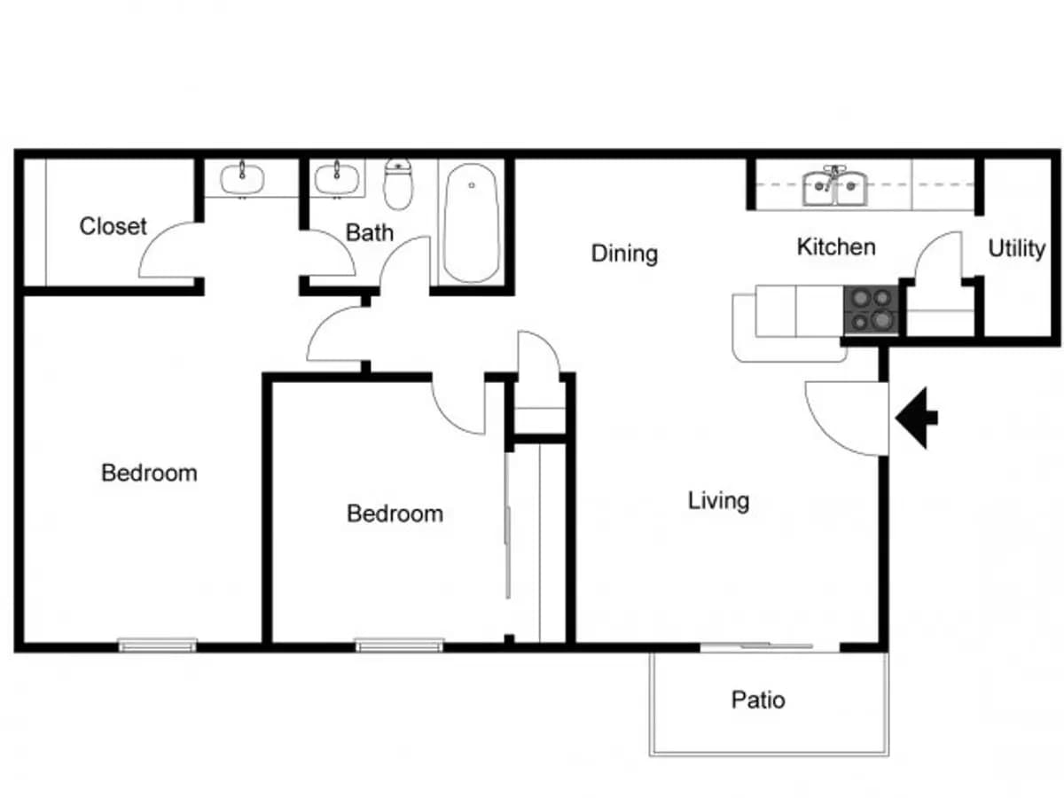 B2 - Meadow Creek 611 floor plan