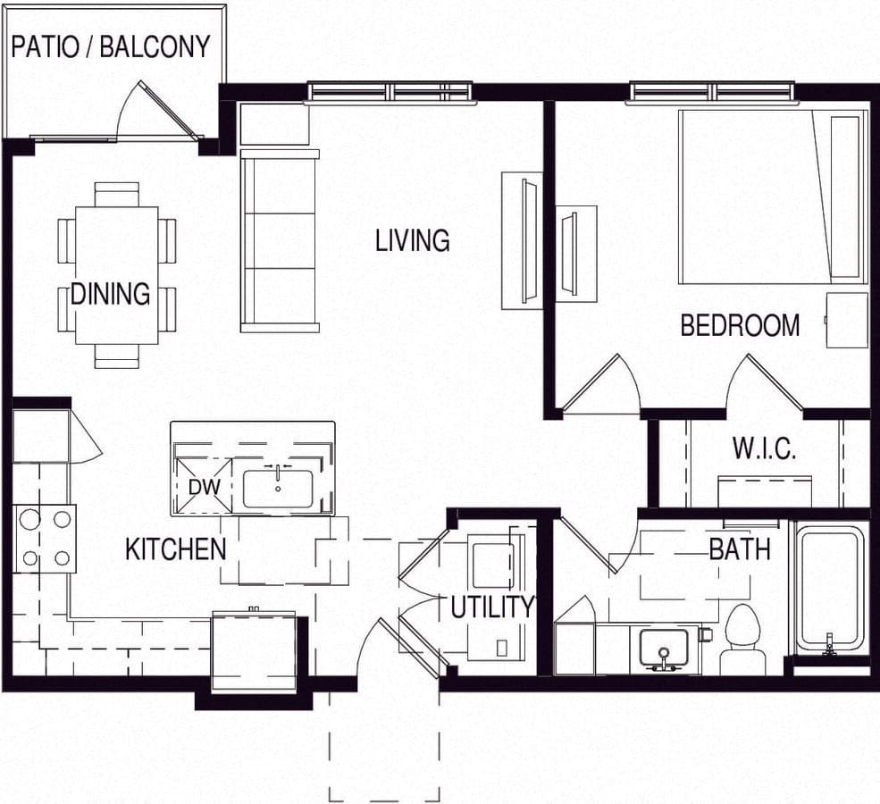 Unit A414 A414 floor plan