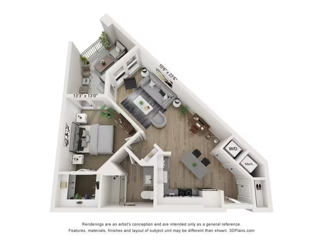 Unit 417 212 floor plan
