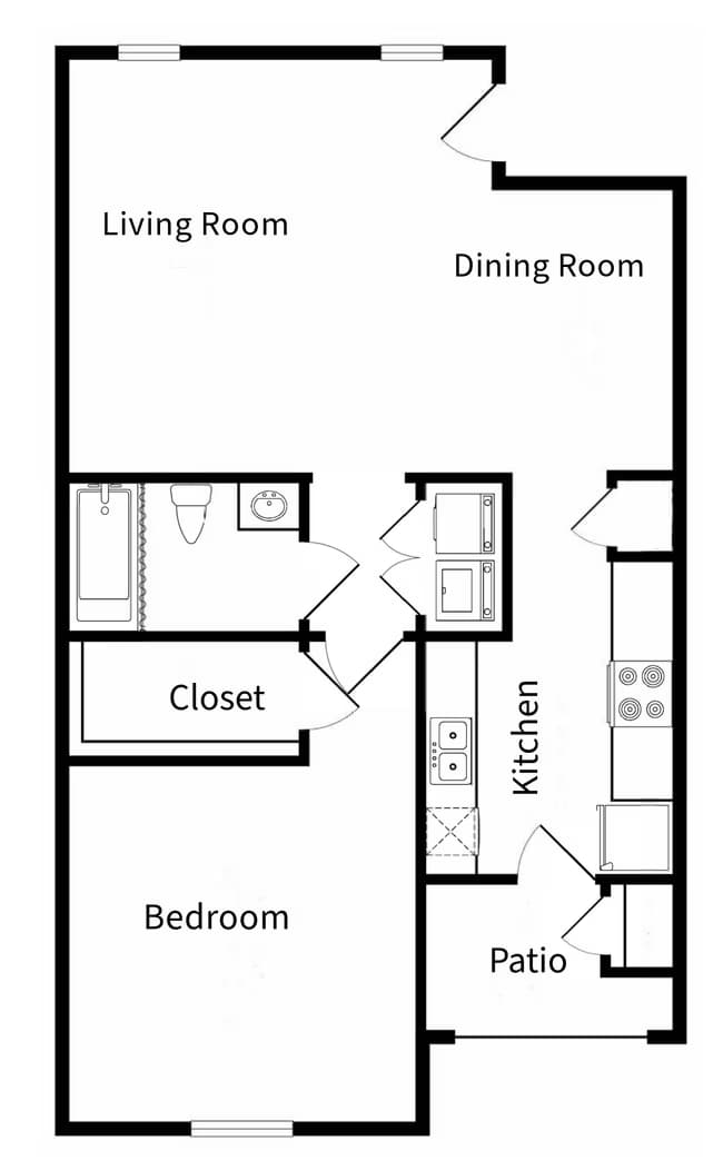 The 704 floor plan
