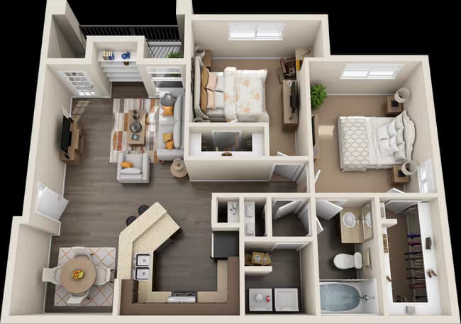 2x1 5204 floor plan