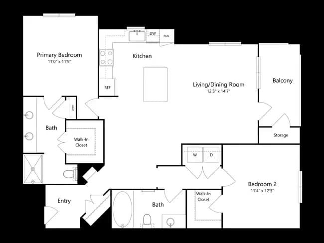 Unit 1110 1110 floor plan