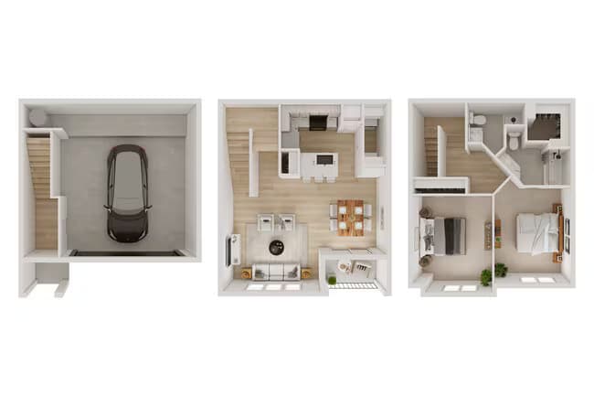 B2T - Townhome T-1007T floor plan