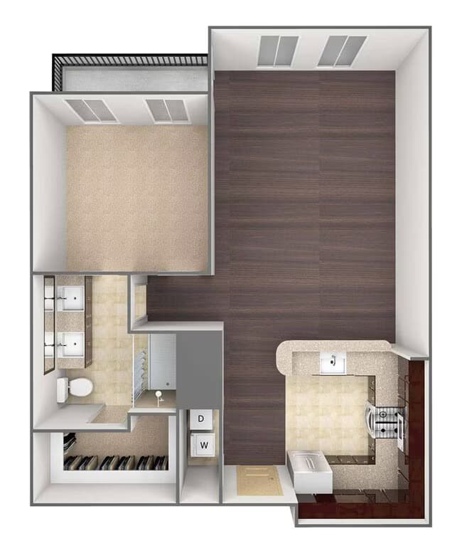 Unit 1205 1313 floor plan