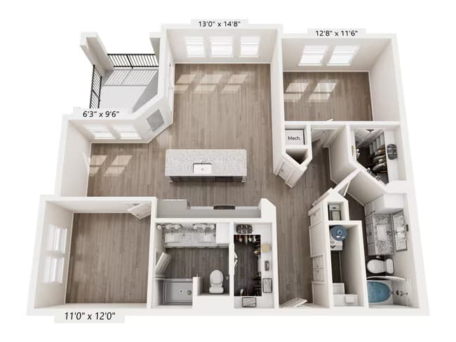 Unit 1201 1201 floor plan