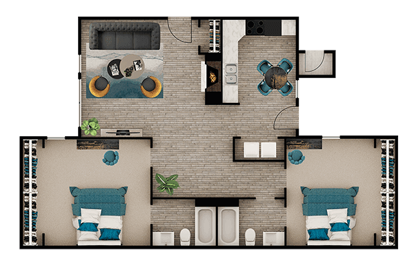 Unit 1104 2104 floor plan