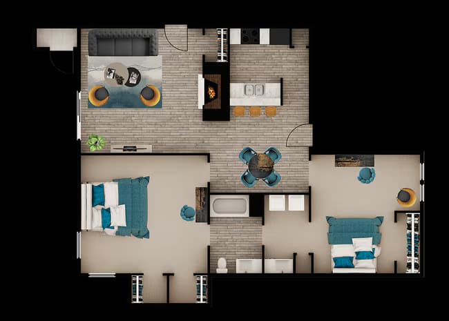 Unit 0401 0401 floor plan