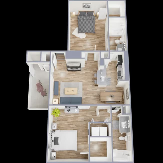 Unit 0407 0412 floor plan