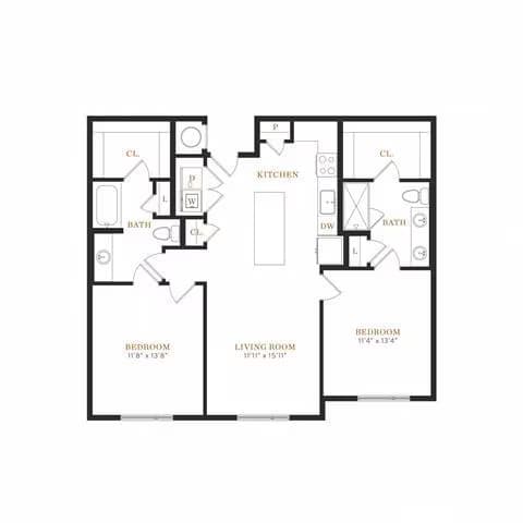 Unit 1373 1373 floor plan