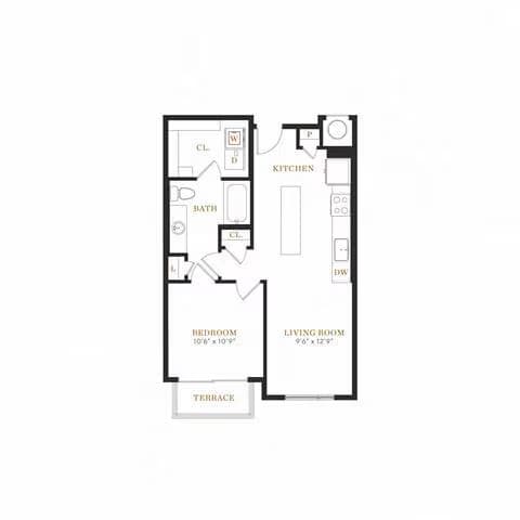 Unit 1201 1201 floor plan