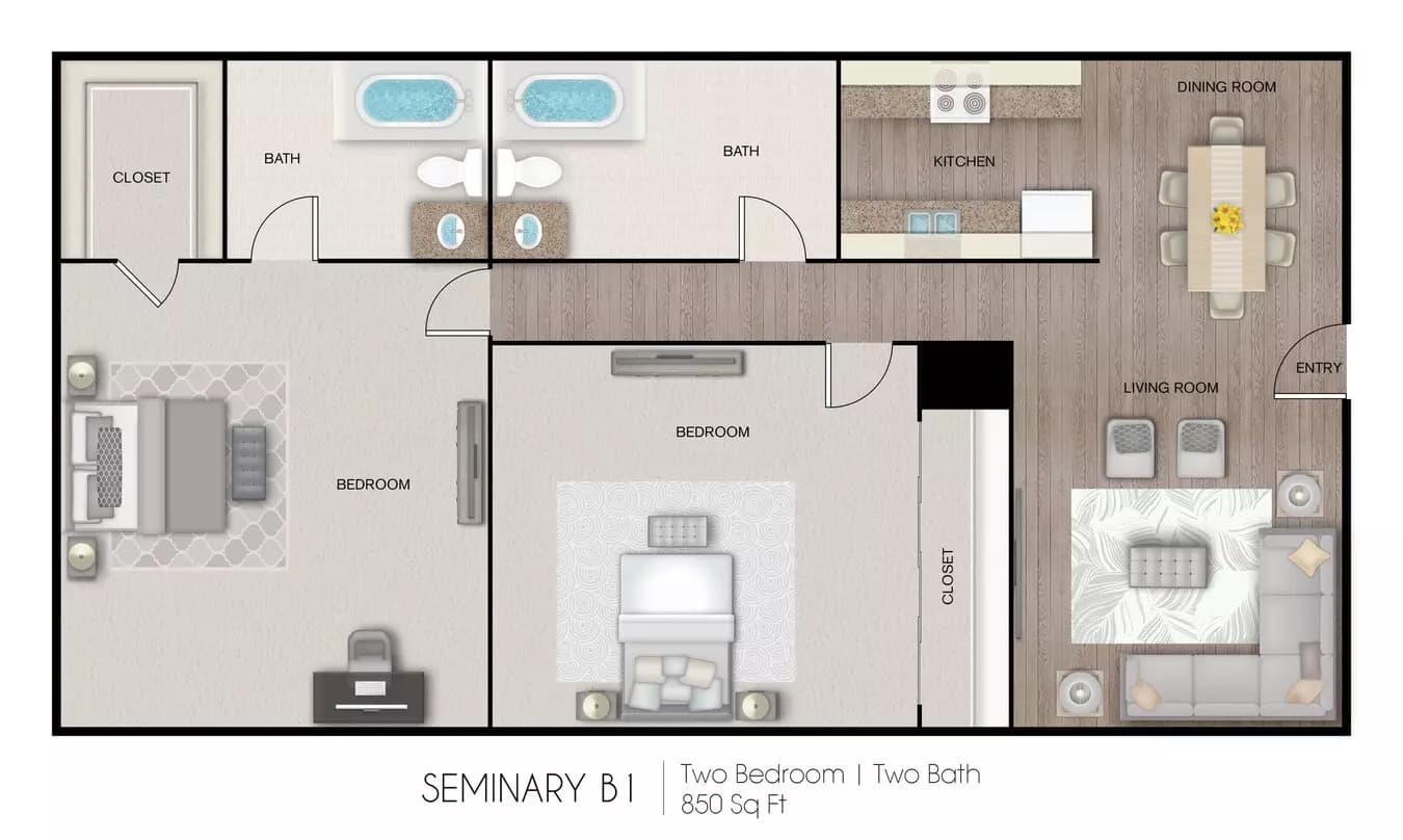 Unit 1376-138R 1376-138R floor plan