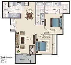 The Palomino 7204 floor plan