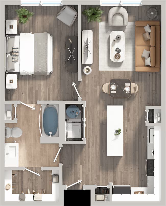Dawn - Renovated 2106 floor plan