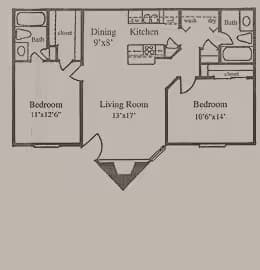 B-2 2304 floor plan