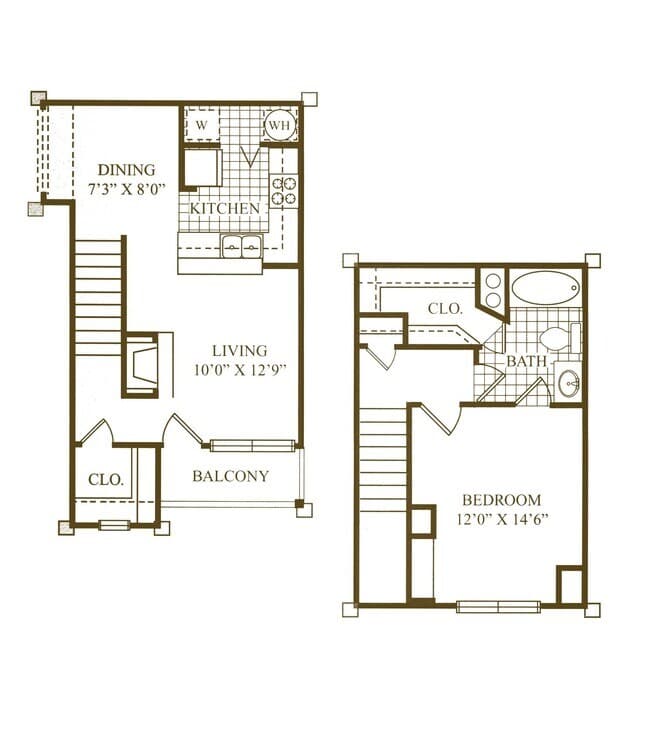 A3 - 1 Bedroom 1140 floor plan