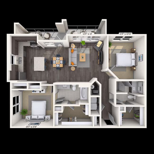 Unit 2438 2438 floor plan