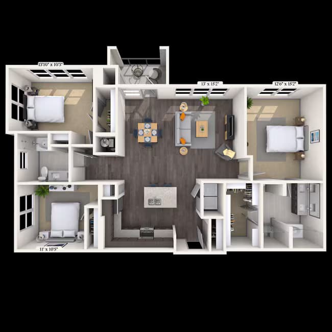 Unit 2637 2417 floor plan