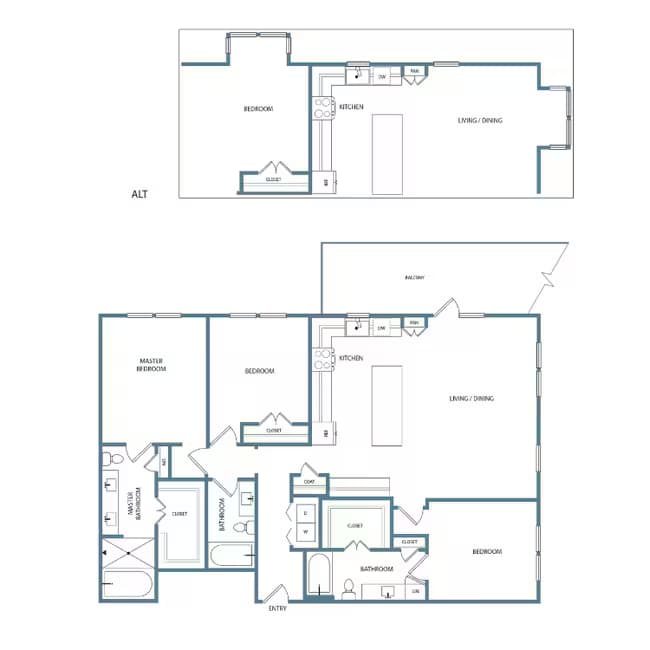 Unit 3080 3080 floor plan