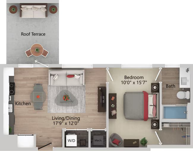 Unit 1-715 1-715 floor plan