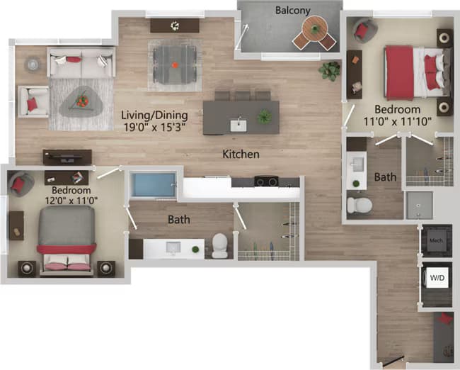 Unit 1-503 1-503 floor plan
