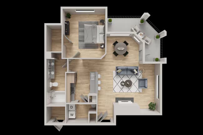 Unit 2215 1825 floor plan