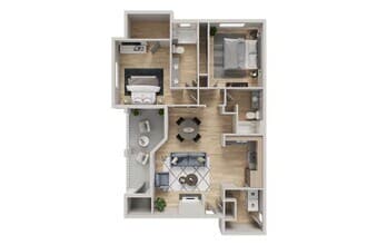 Xi - Renovated 1238 floor plan