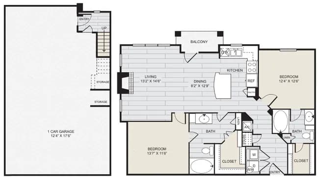 B2 Garage 216C floor plan