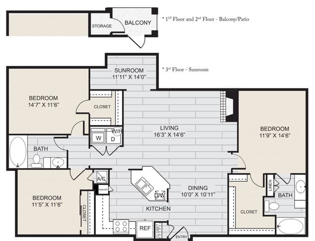 C1 329C-LL floor plan