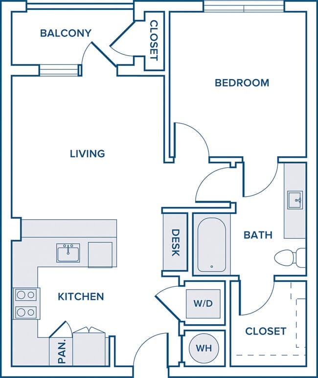 1 Bed • 1 Bath 11108 floor plan