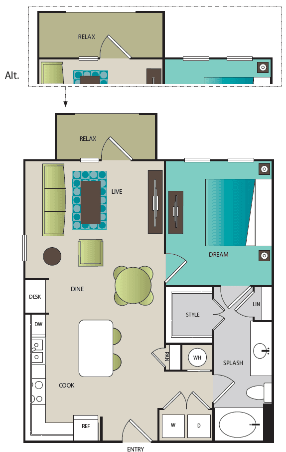 Unit 7-7104 7-7104 floor plan