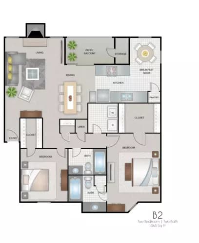 B2R 2048 floor plan