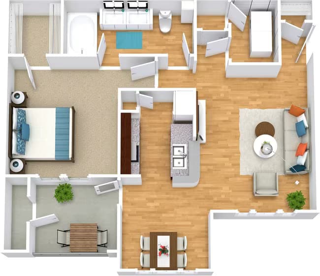 Unit 3827 3828 floor plan