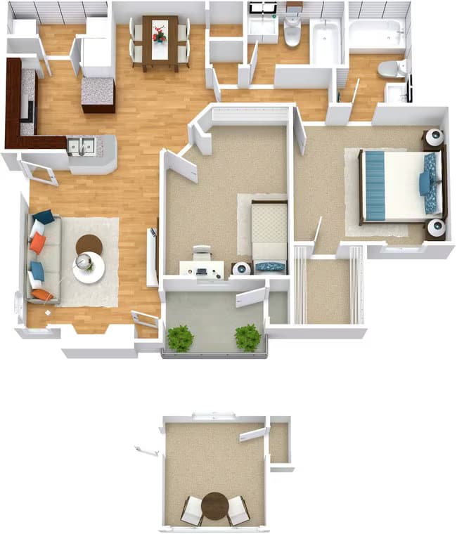 B 1309 floor plan