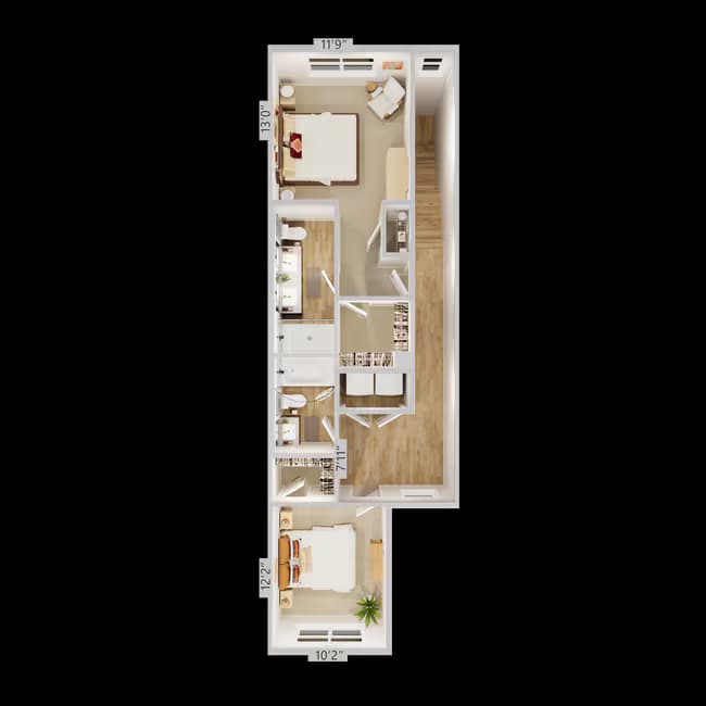 Unit PPD-138 PPD-138 floor plan