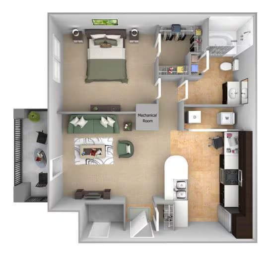 Unit 08204 07303 floor plan